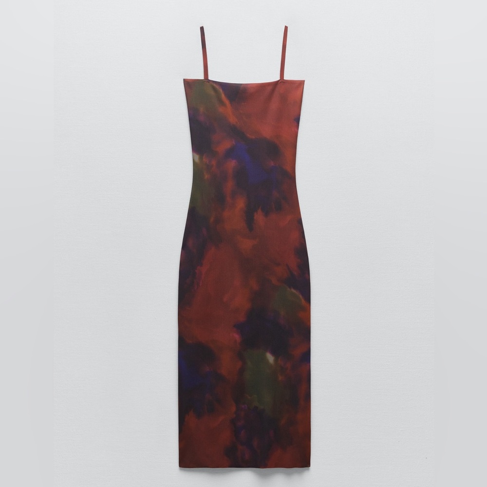 Zara Tie Dye Knit Dress